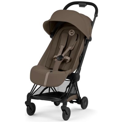 COŸA Confort 2026 Poussette ultra-compacte et Châssis Matt Black Coconut Brown