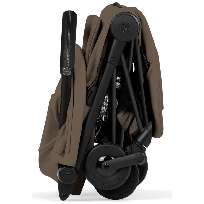 COŸA Confort 2026 Poussette ultra-compacte et Châssis Matt Black Coconut Brown Cybex Produit 8