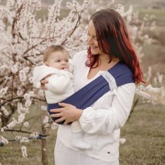 Echarpe de portage d'appoint Hop'la marine (taille L 42-44)