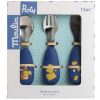 Set couverts silicone Puce & Pilou  par Moulin Roty