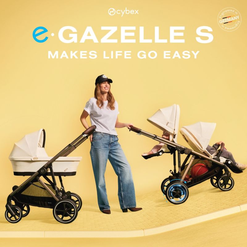 Poussette avec assistance électrique eGazelle S Chocolate Brown Cybex Ambiance 2