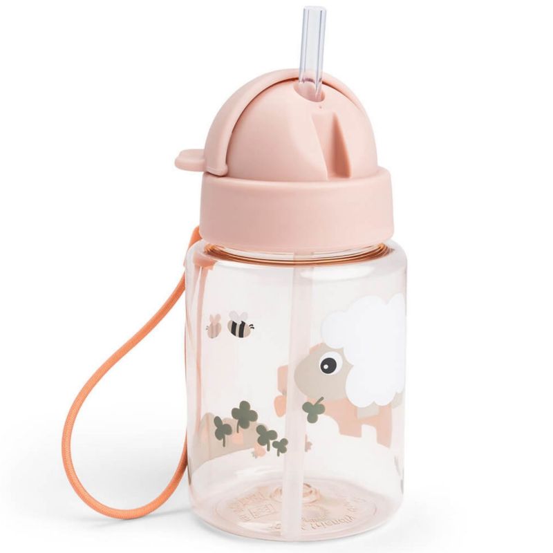 Gourde à paille Tiny farm Rose (280 ml) Done by Deer Produit 3