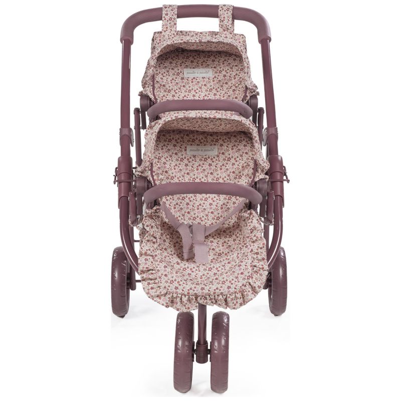 Poussette double pour poupées Cherry Fleurs Pasito a pasito Produit 5