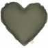 Coussin coeur olive Pure nature (40 cm) - Cotton&Sweets