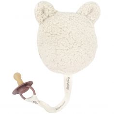 Doudou attache sucette Teddy Mouton - Babyshower