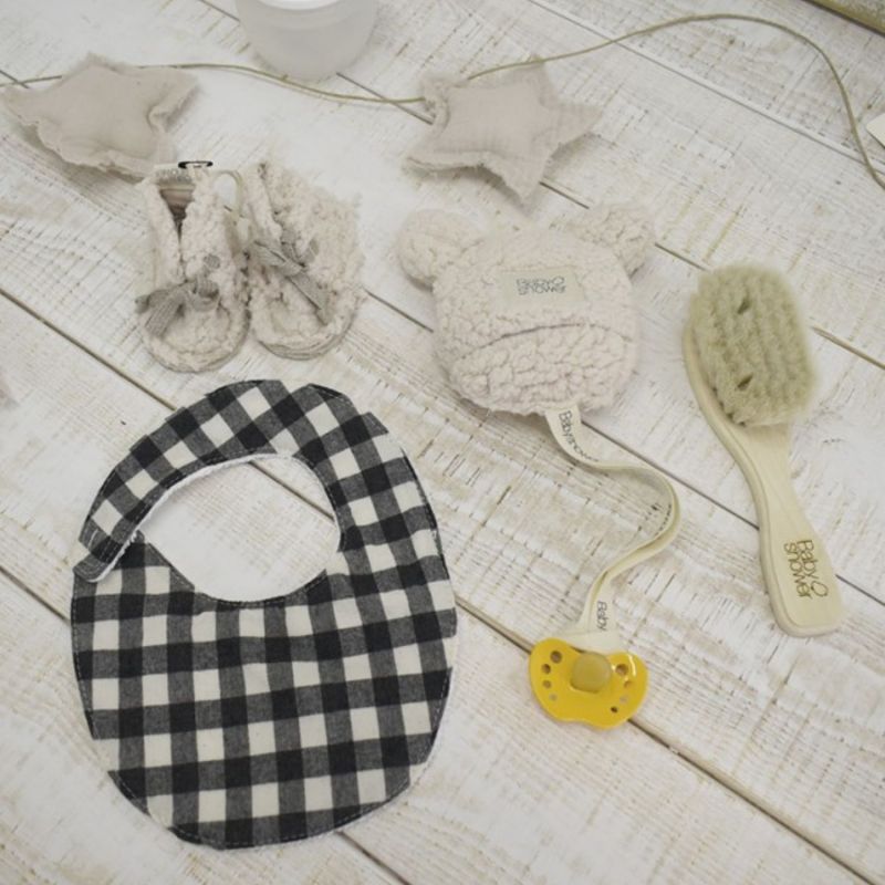 Doudou attache sucette Teddy Mouton Babyshower Ambiance 2