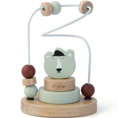 Boulier en bois avec tour à empiler ours Mr. Polar Bear - Trixie