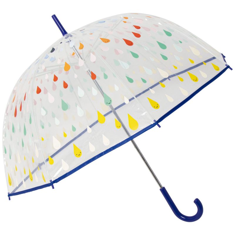 Parapluie cloche transparent Gouttes en ciel (87 cm) Little L Produit 1
