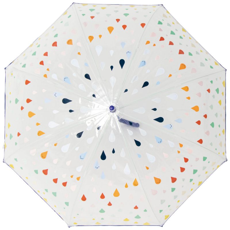 Parapluie cloche transparent Gouttes en ciel (87 cm) Little L Produit 3