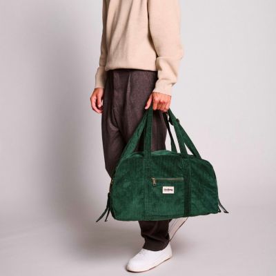 Sac à langer Basile Velours Sapin