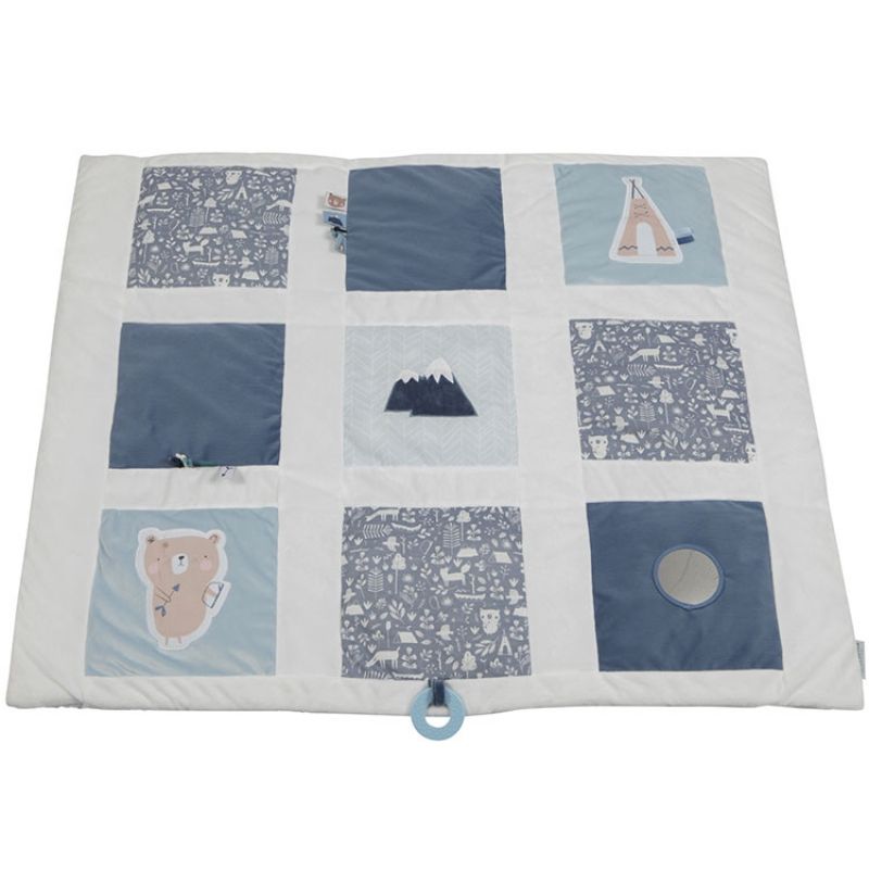 Tapis de jeu ours Adventure blue (85 x 100 cm) Little Dutch