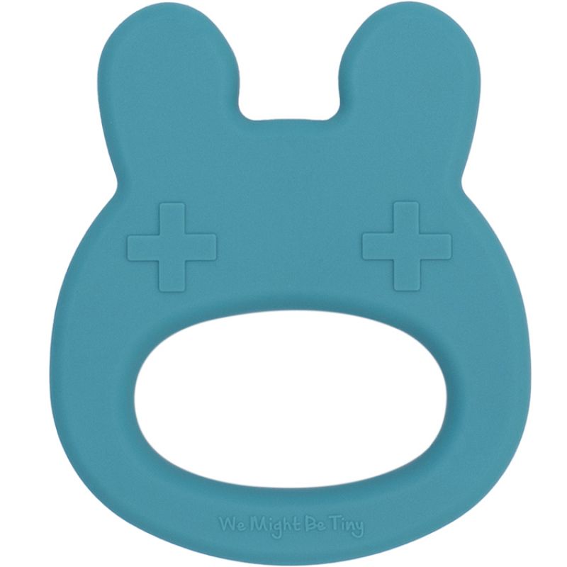 Anneau de dentition en silicone lapin bleu blue Dusk We Might Be Tiny