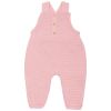 Salopette en maille Rose poudre (1-3 mois) - Trois Kilos Sept