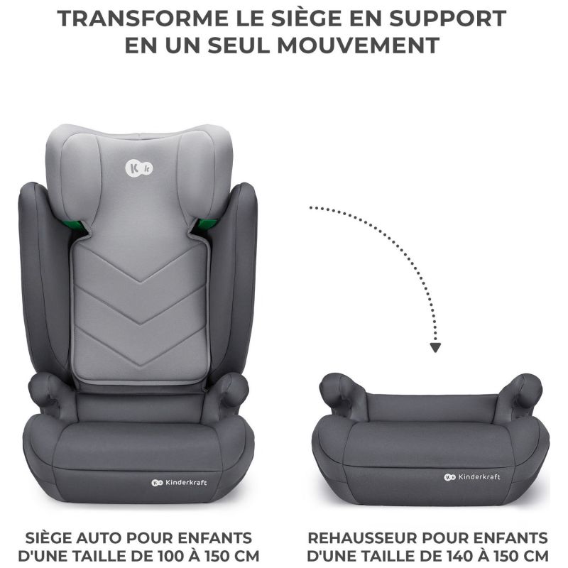 Siège auto évolutif I-Spark i-Size Grey (groupe 2-3) Kinderkraft Produit 6
