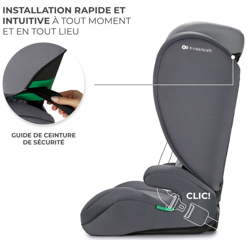 Siège auto évolutif I-Spark i-Size Grey (groupe 2-3) Kinderkraft Produit 7