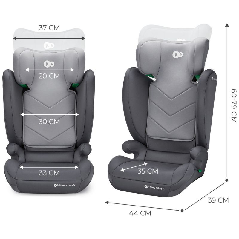 Siège auto évolutif I-Spark i-Size Grey (groupe 2-3) Kinderkraft Produit 9