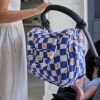 Sac à langer Comme un bonbon Romy damier bleu BEBEL Ambiance 2