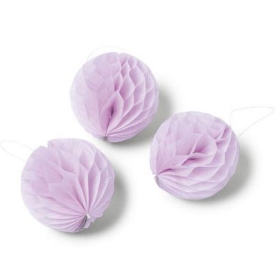 Boules en papier alvéolé rose (10 pièces)