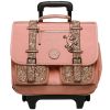 Cartable à roulettes Glossy Pink (38 cm) - Caméléon