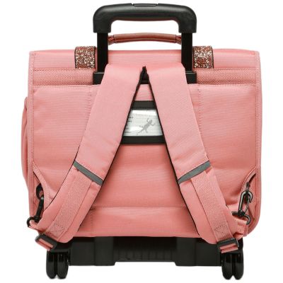 Cartable primaire à roulettes Glossy Pink (38 cm)