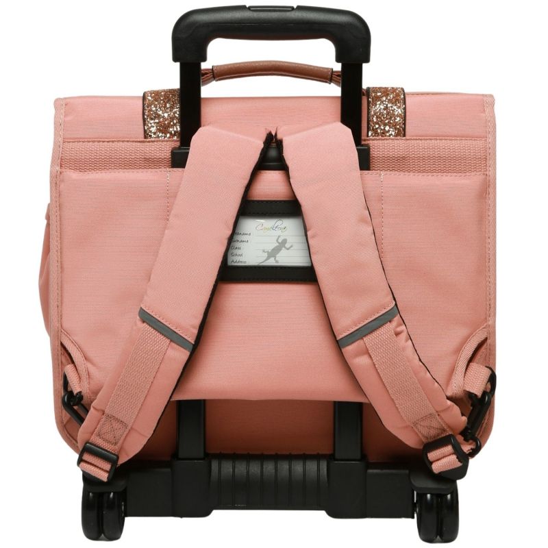 Cartable à roulettes Glossy Pink (38 cm) Caméléon Produit 3