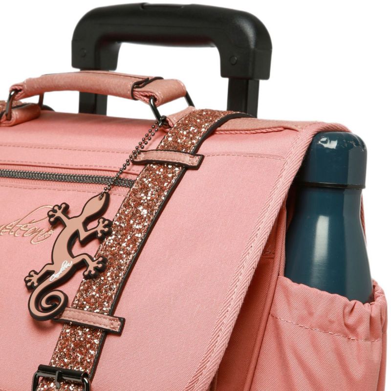 Cartable primaire à roulettes Glossy Pink (38 cm) Caméléon Produit 6