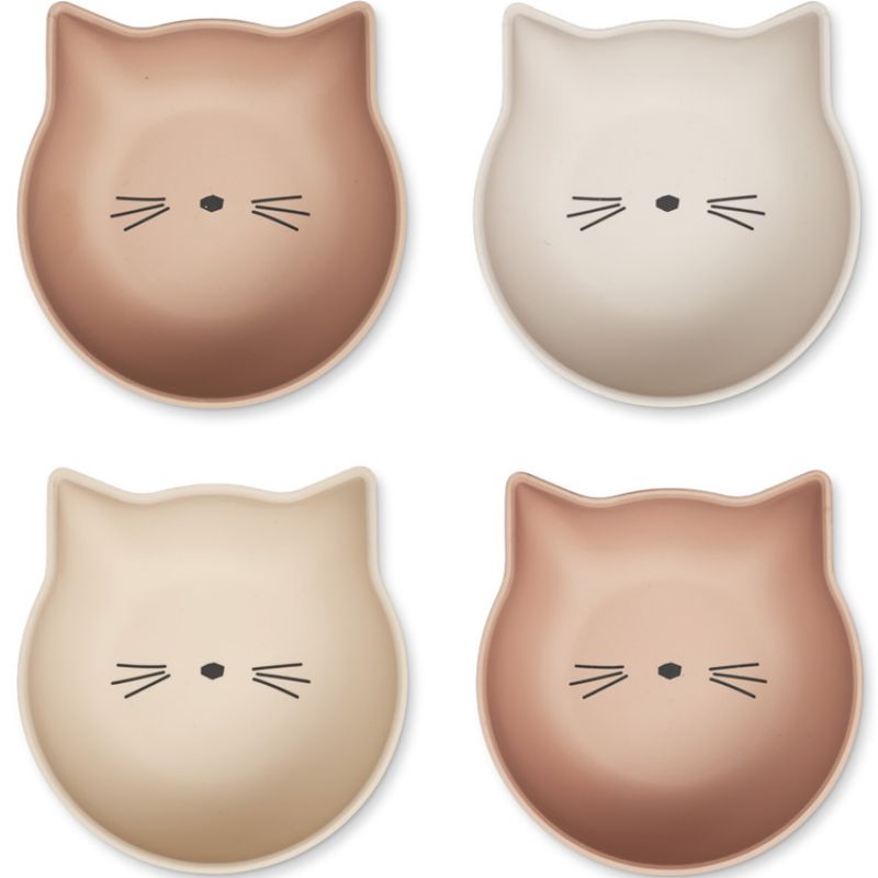 Lot de 4 bols Filiz Cat tuscany rose multi mix Liewood