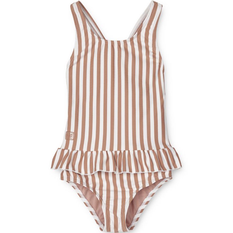 Maillot de bain Amara rayé Tuscany rose et crème (18-24 mois) Liewood