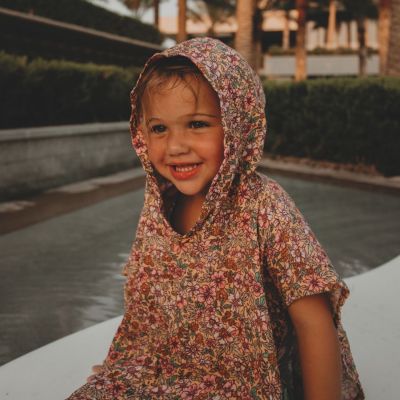 Poncho enfant Fleur (0-3 ans)