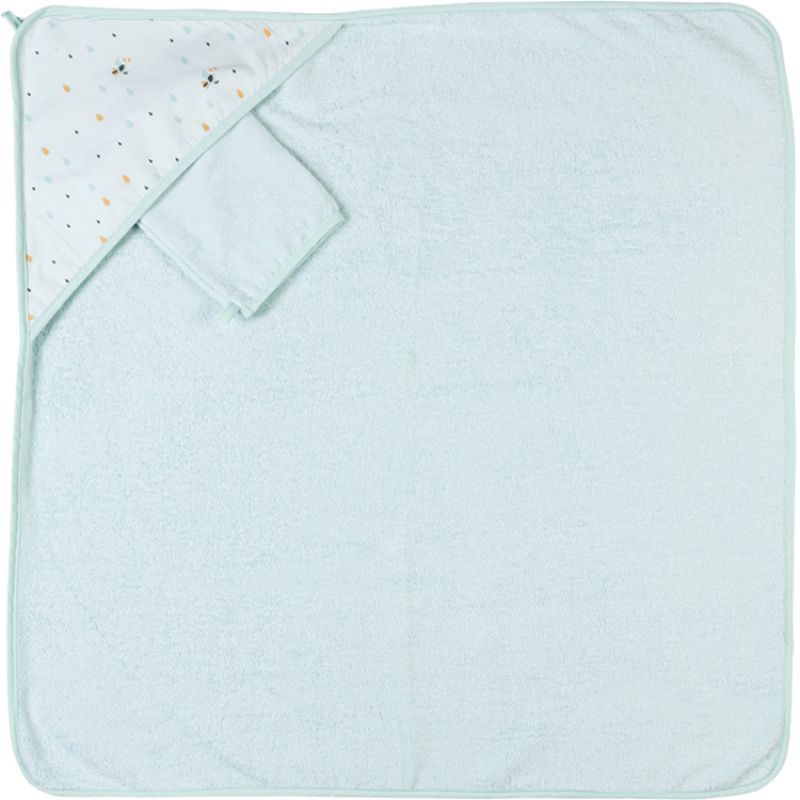 Cape de bain + gant de toilette Tim & Tiloo (75 x 75 cm) Nattou