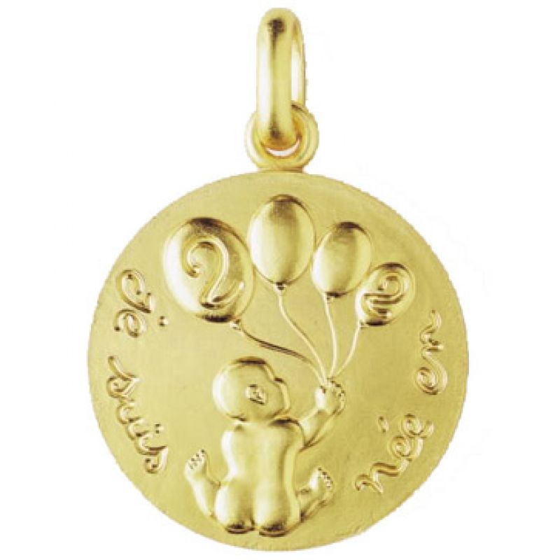 Médaille ''Je suis né(e) en … '' (or jaune 750°) Monnaie de Paris