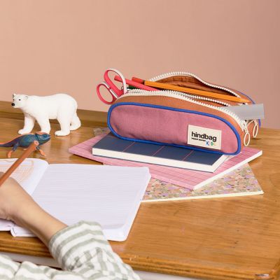 Trousse double compartiment Malo Blush