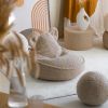 Pouf ours et repose-pieds Biscuit molletonné Wigiwama Ambiance 2