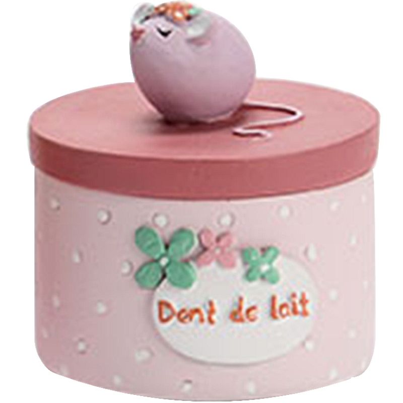 Boîte à dent souris rose clair Amadeus Les Petits