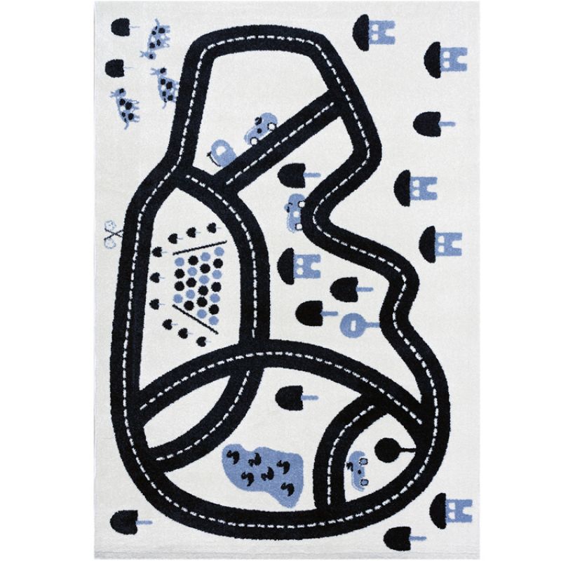 Tapis rectangulaire Circuit gris (80 x 15 cm) AFKliving