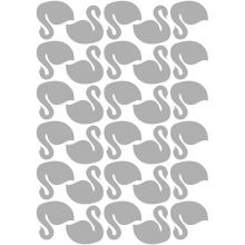 Stickers cygnes argent (29,7 x 42 cm)  par Lilipinso