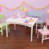 Table avec 2 chaises et banc en bois Nantucket Pastel  par KidKraft