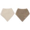 Lot de 2 bavoirs bandana Sand-Milky Coffee Jollein Produit 3