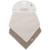 Lot de 2 bavoirs bandana Sand-Milky Coffee Jollein Packaging 8