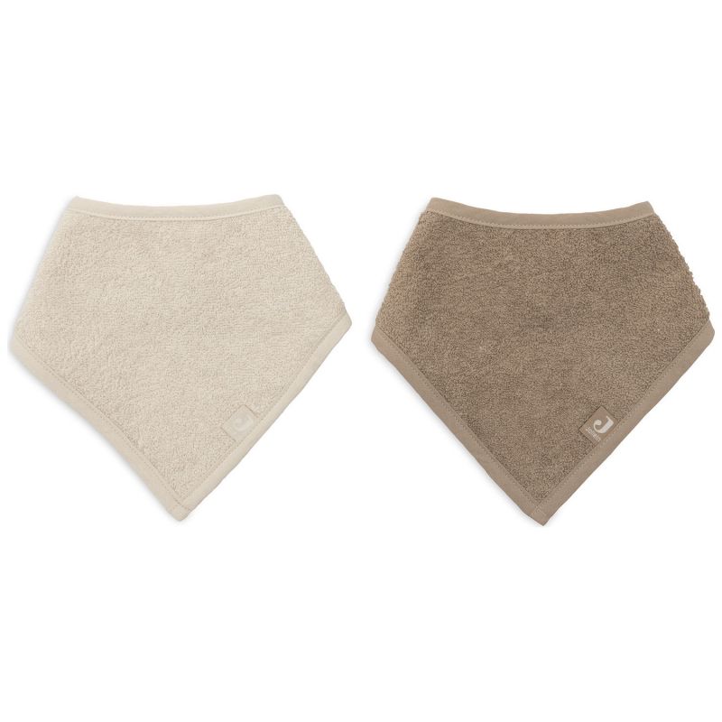 Lot de 2 bavoirs bandana Sand-Milky Coffee Jollein Produit 3