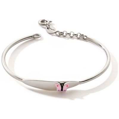 Gourmette rigide ovale Papillon (argent 925)
