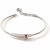 Variation Argenté, rose du produit Gourmette rigide ovale Papillon (argent 925) de la marque Baby bijoux