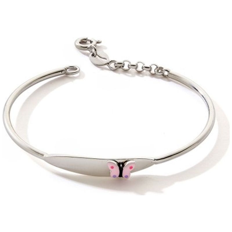 Gourmette rigide ovale Papillon (argent 925) Baby bijoux Produit 1