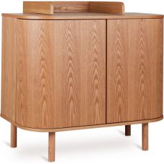 Commode à langer 2 portes Yume Natural Ash - Quax