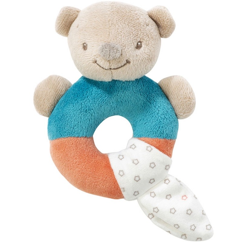 Anneau hochet Basile l'ours Nattou