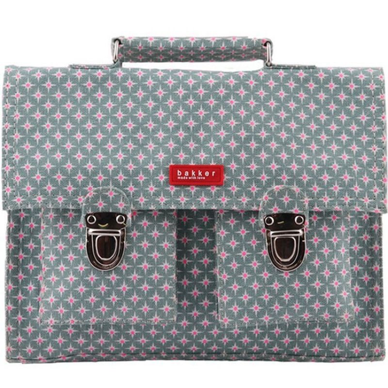 Petit cartable canvas Stars Bakker made with love