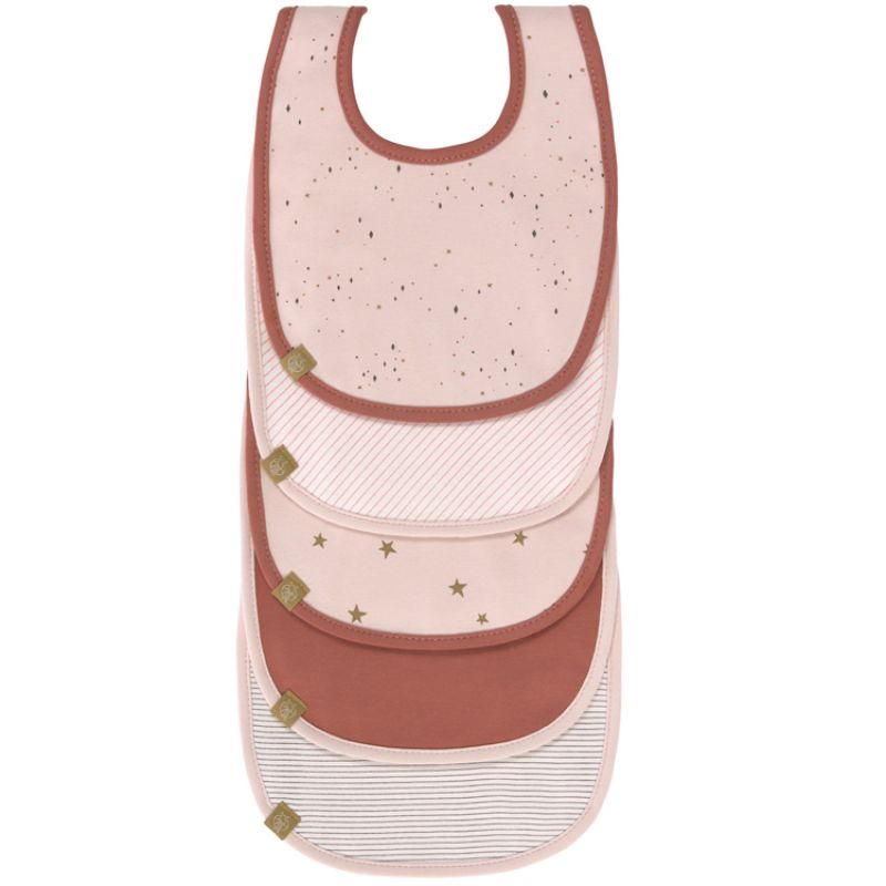 Lot de 5 bavoirs à velcro More Magic rose Lässig