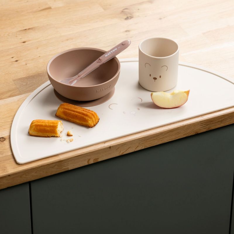 Coffret repas Ours Nature (4 pièces) Nattou Ambiance 3