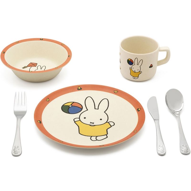 Coffret repas Lapin Miffy coloré (6 pièces) Zilverstad
