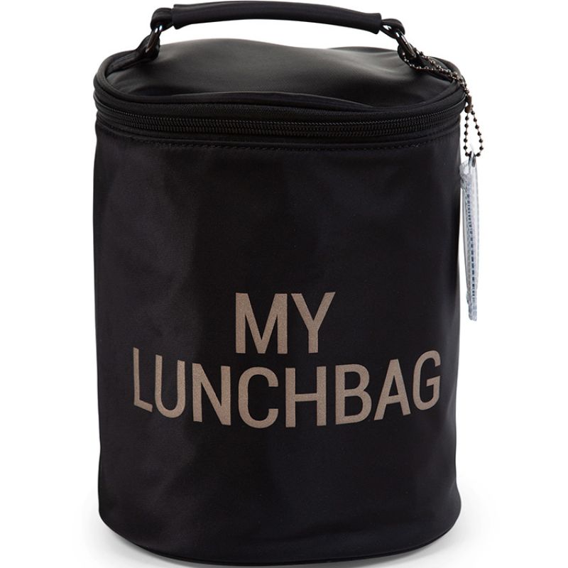 Sac isotherme My lunchbag noir et or Childhome
